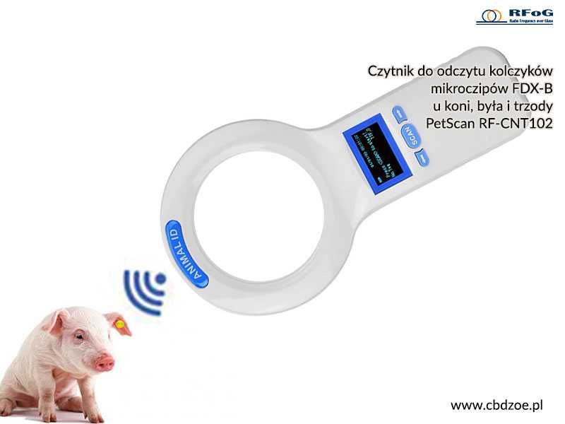 Czytnik mikroczipów PetScan FDX-B-RF-CNT102 od CBDZOE