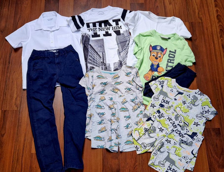 Paczka ubrań dla chłopca, paka dla chłopaka rozmiar 122. 5kg ciuchów