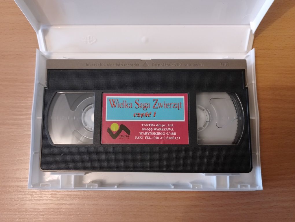 Film na kasecie VHS "WIELKA SAGA ZWIERZĄT" część I, video