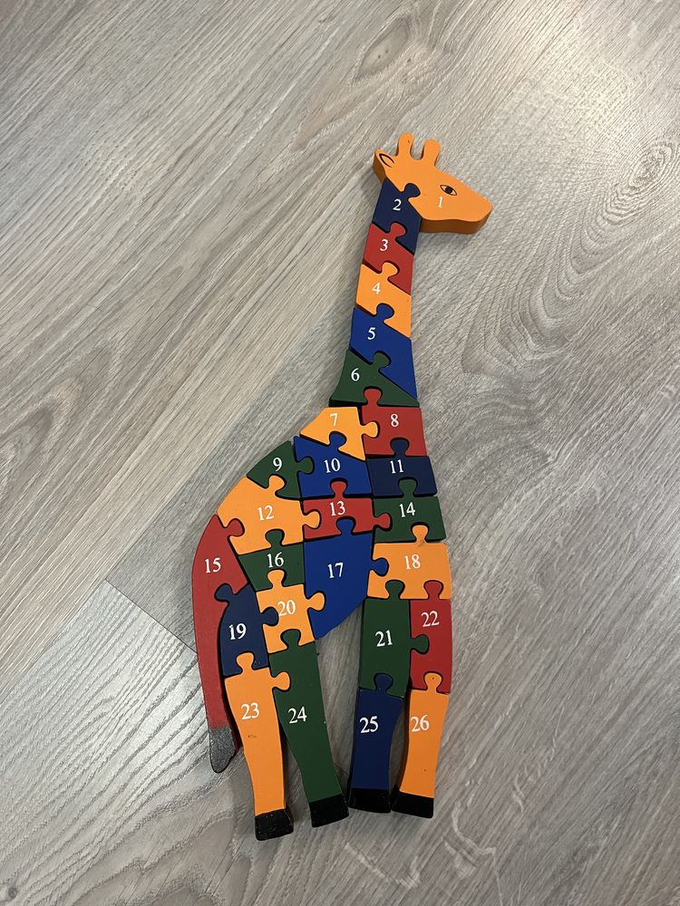 Drewniane puzzle komplet 2 szt