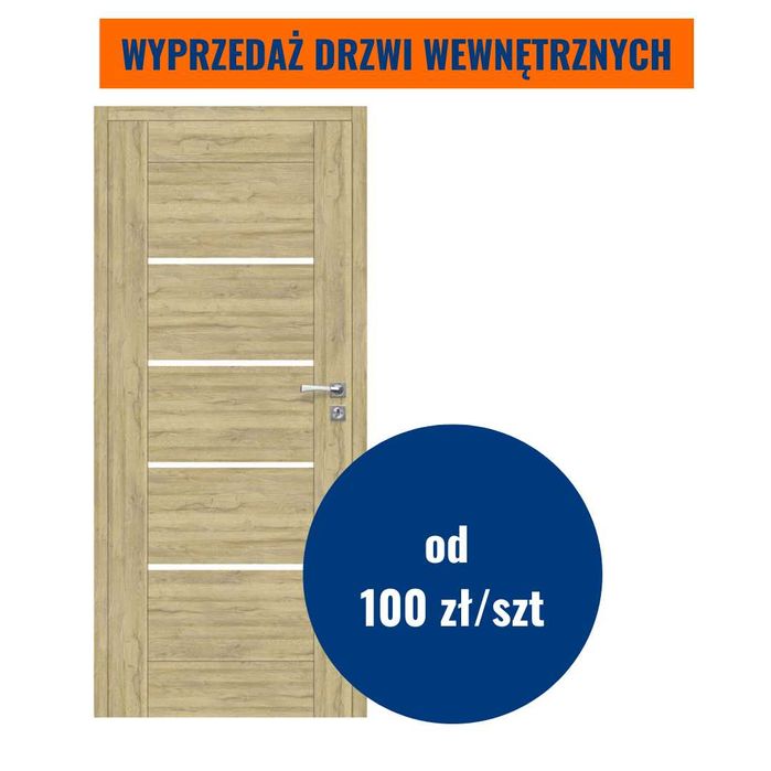 Wyprzedaż drzwi wewnętrznych od 100 zł TIM-DOM