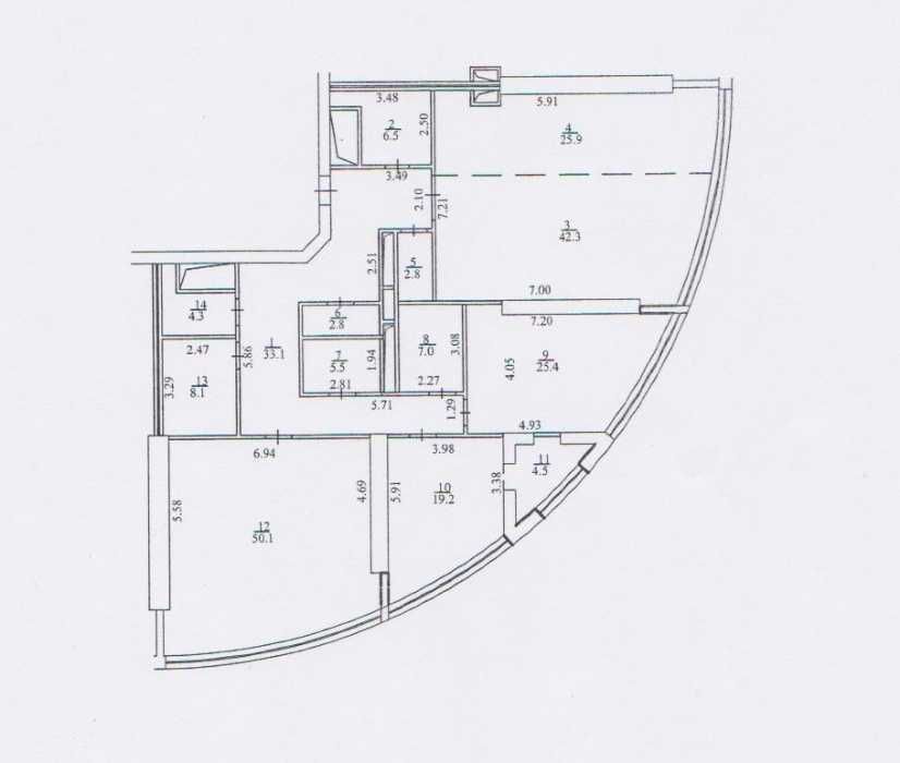 Аренда офиса 240 кв. м. Кловский,7. Видовой этаж. 2 Open space.