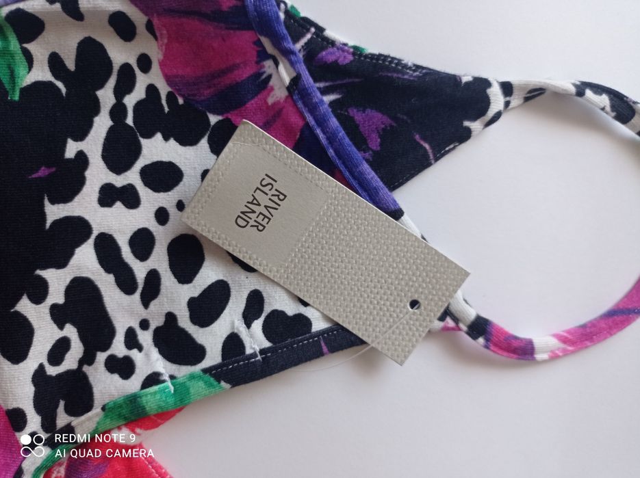 River island piękne nowe bawełniane body rozmiar XS dobre też na S