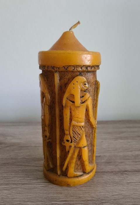 Świeca tematyka egipska PRL