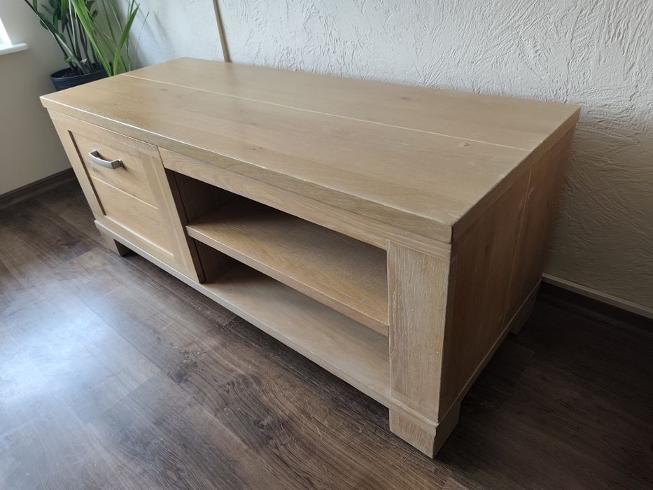 Komoda pod telewizor, szafka RTV, szafka na buty dąb bielony