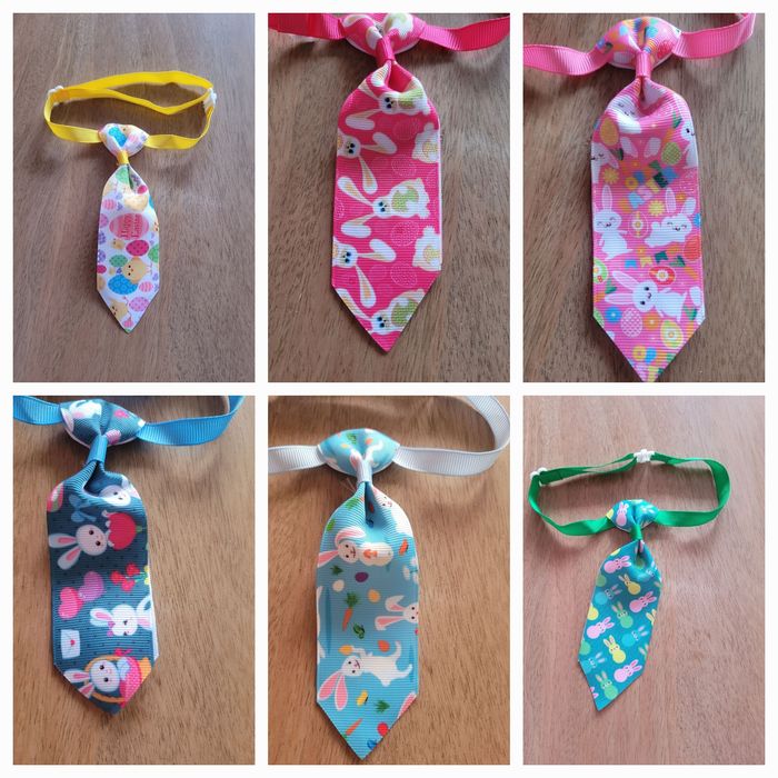 Krawat dla psa kota na Wielkanoc