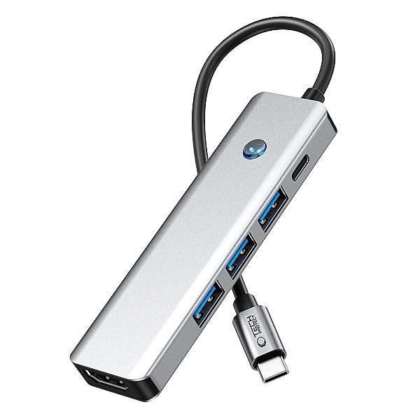 Tech-Protect Hb01 Hub Adapter 5In1 Type-C + Usb3.0 + Hdmi 4K 60Hz + Pd