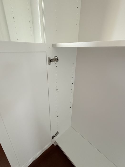 2x regal Billy Ikea + drzwi Oxberg 80cm x 30x202 bialy