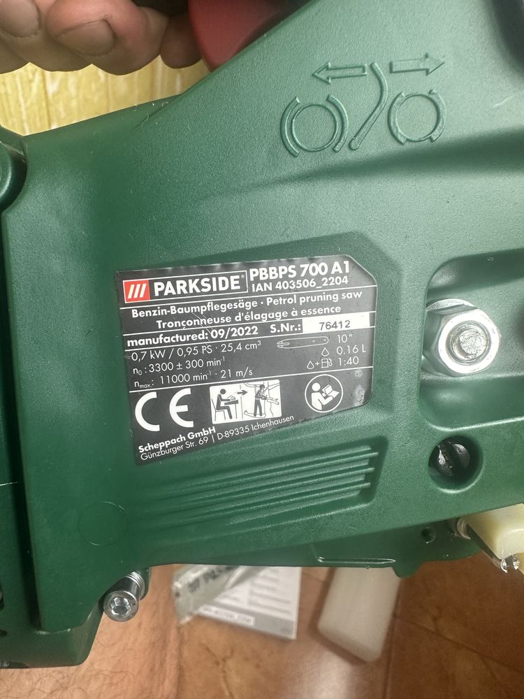 Ланцюгова пилка Scheppach Parkside PBBPS 700A1