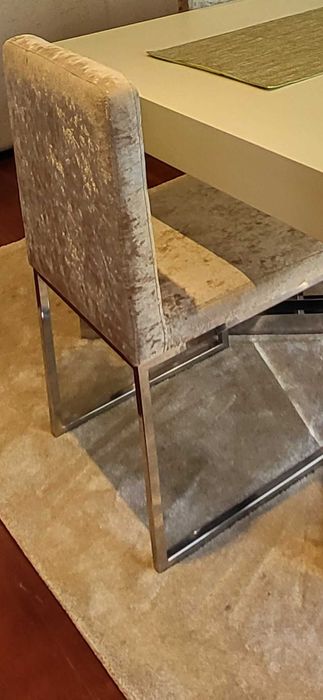 Cadeiras de Sala como novas com inox