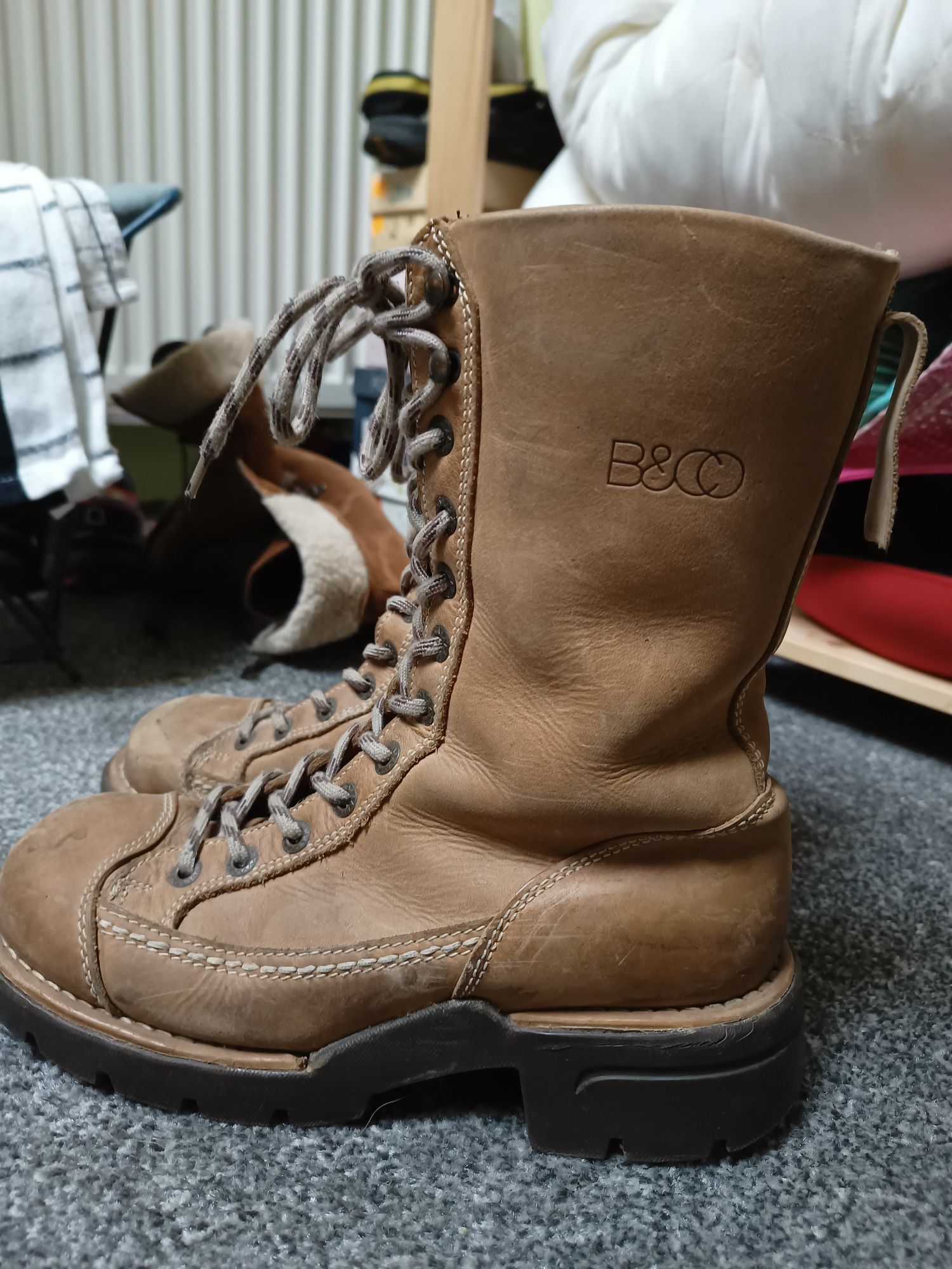 B&CO buty botki trapery retro