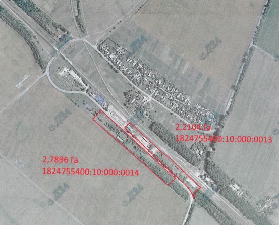 Площадка з нерухомістю на залізниці, ж/д колія, з/д переїзд Корнин