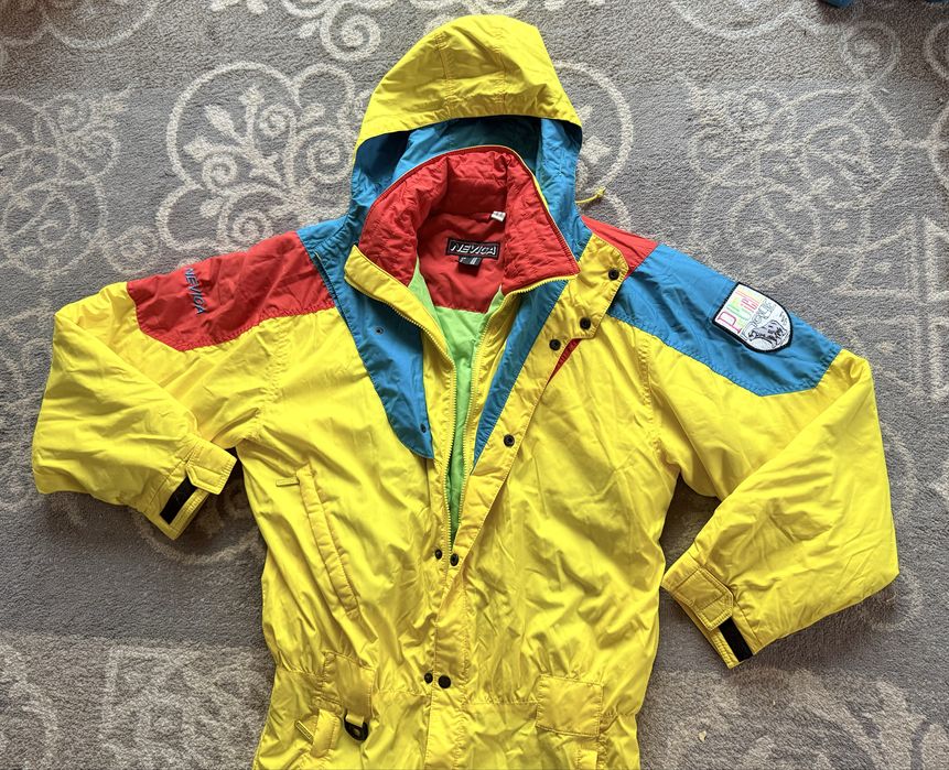 Лижний комбінезон вінтажний жовтий