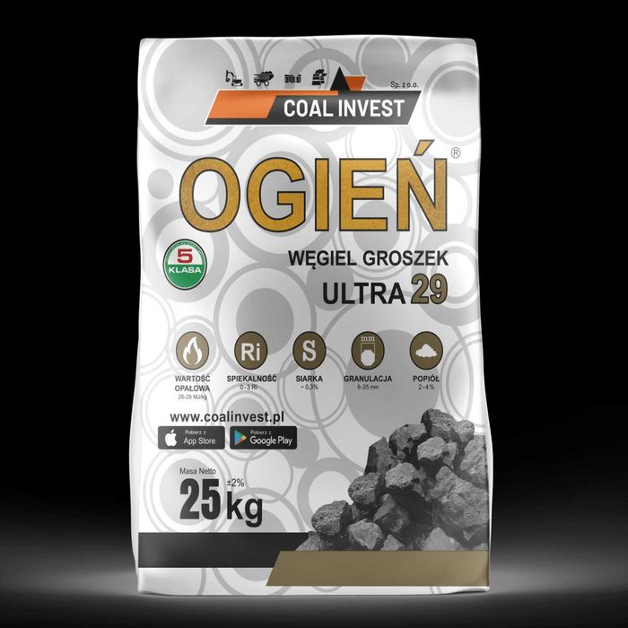 Ekogroszek groszek OGIEŃ ULTRA 26-29 MJ/kg 1000 kg
