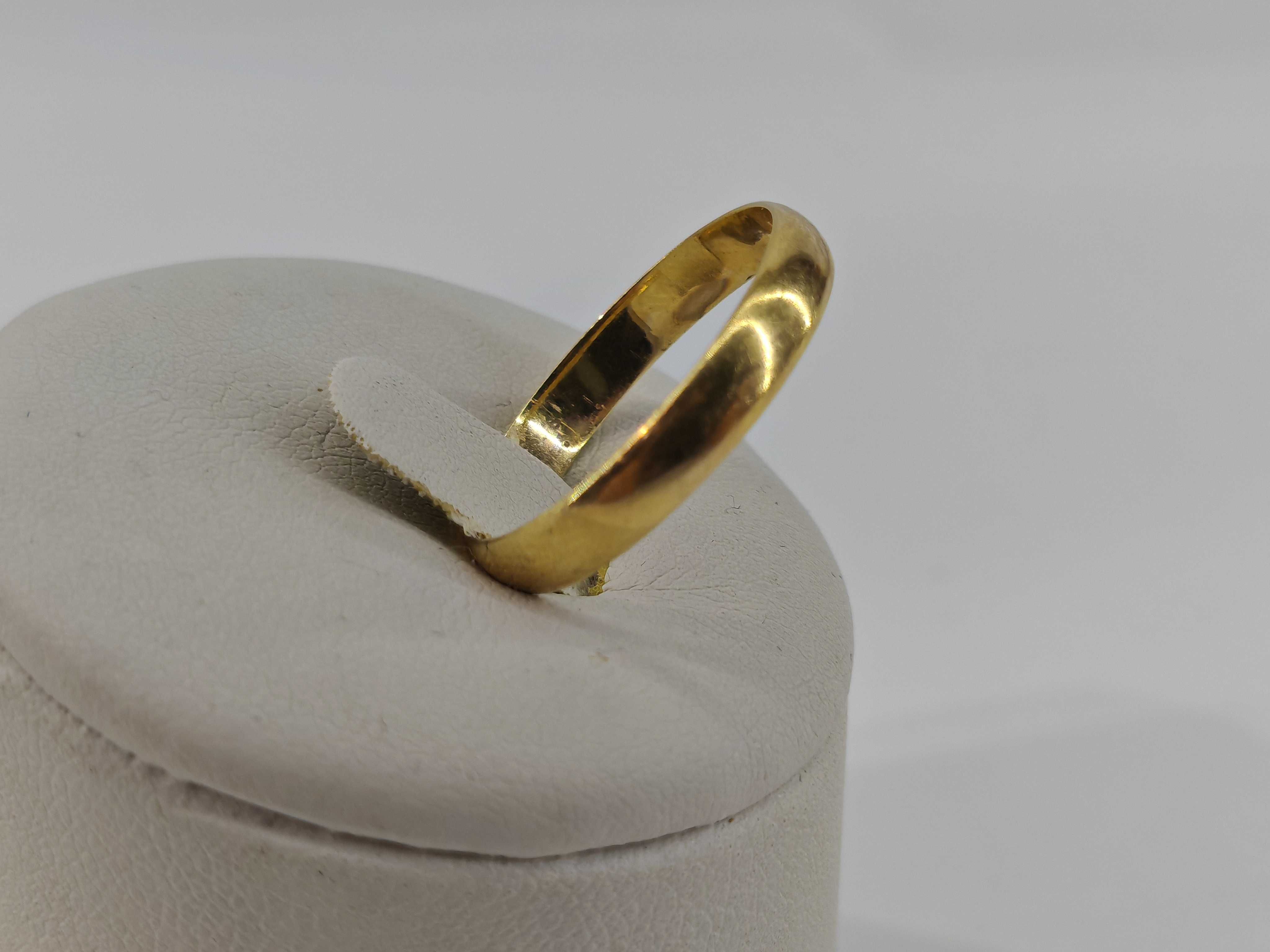 Obrączka złota p585 2,04g R.19 UŻYWANY WYRÓB