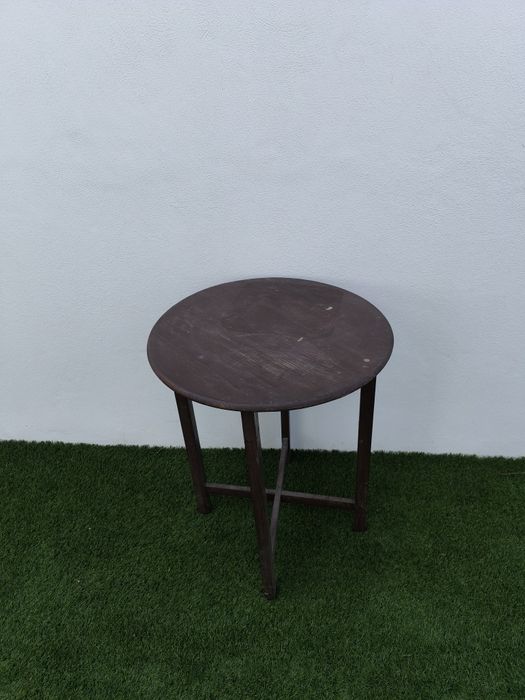 Mesa madeira redonda 60*65cm