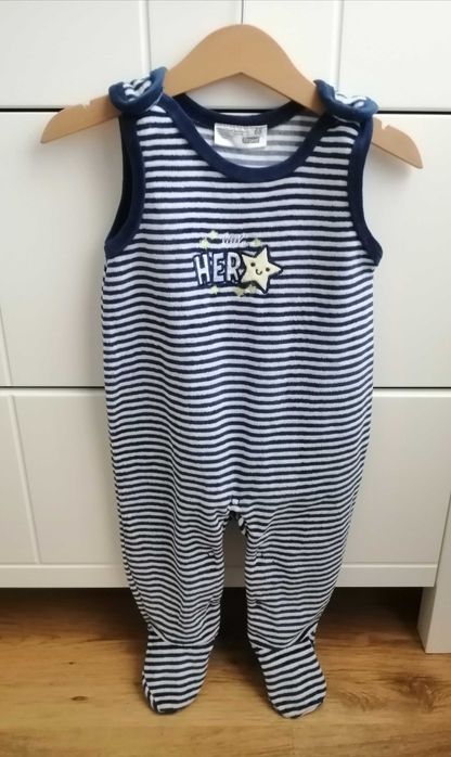 Welurowe śpiochy unisex r. 68