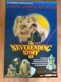 Plakat filmowy The Neverending Story III Oryginał z 1995 roku.