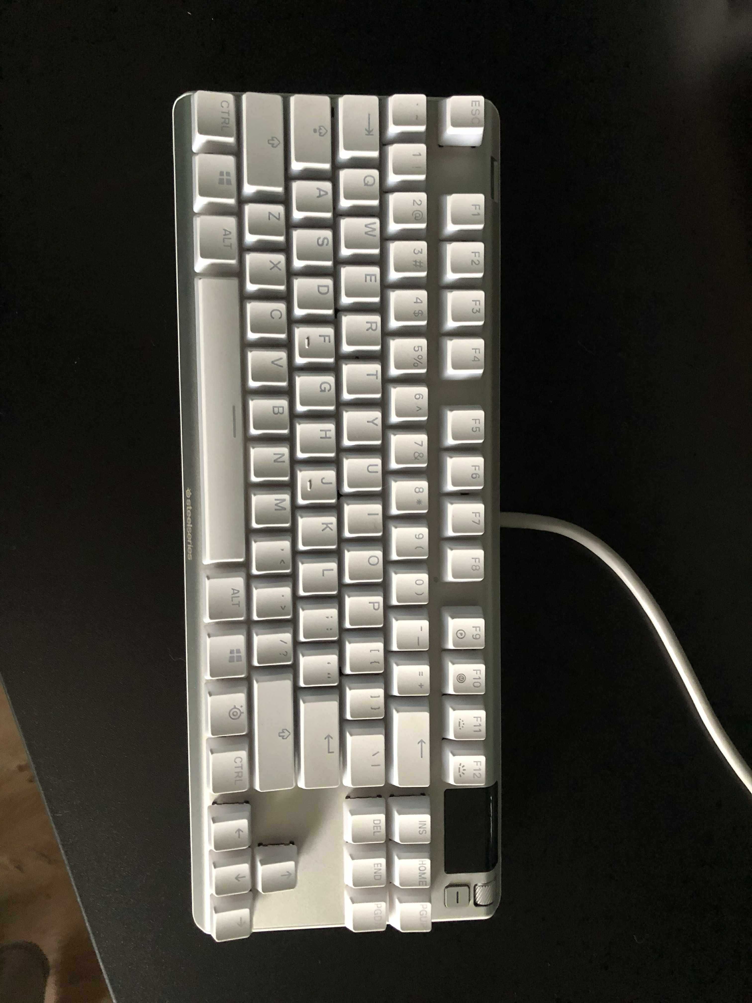 Klawiatura SteelSeries Apex 7 TKL Ghost - Biała