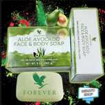 Sabonete Forever® Aloe Avocado Face & Body Soap- Abacate.
