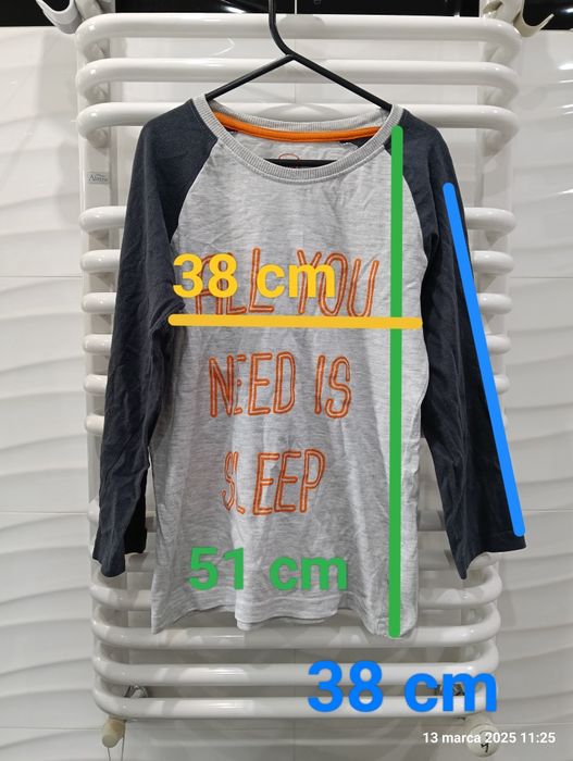 Bluzka z długim rękawem rozm 122