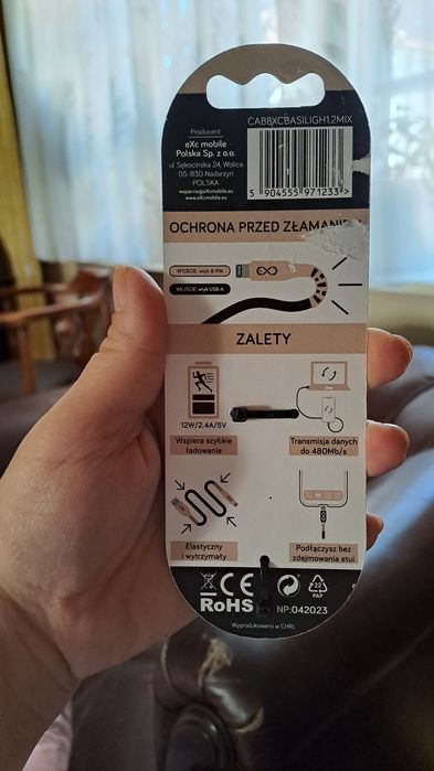 Kabel apple do wszystkich urządzeń nowy niebieski USB