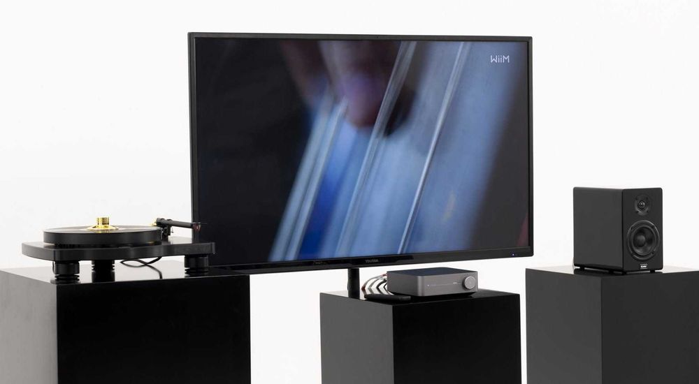 WiiM AMP Dark Gray, Silver wzmacniacz, amplituner sieciowy