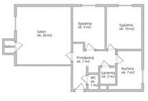 Przasnysz - 3 pokojowe mieszkanie /56,50m2