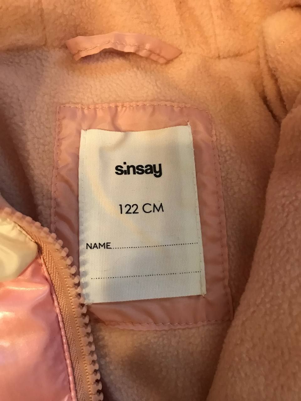 kurtka dla dziewczynki sinsay 122