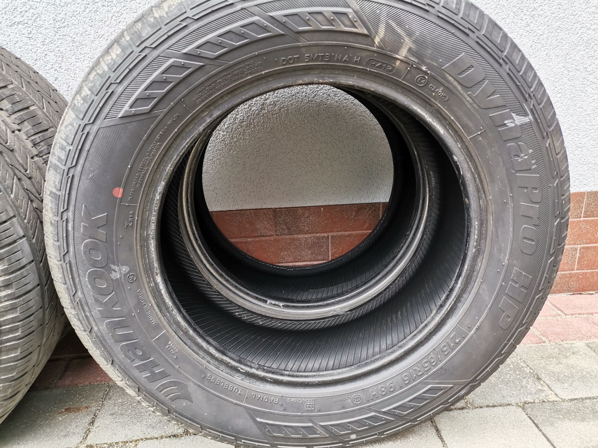 Opony używane letnie 4 szt., Hankook Dyna Pro HP 215/65/R16