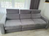 Szara sofa trójka