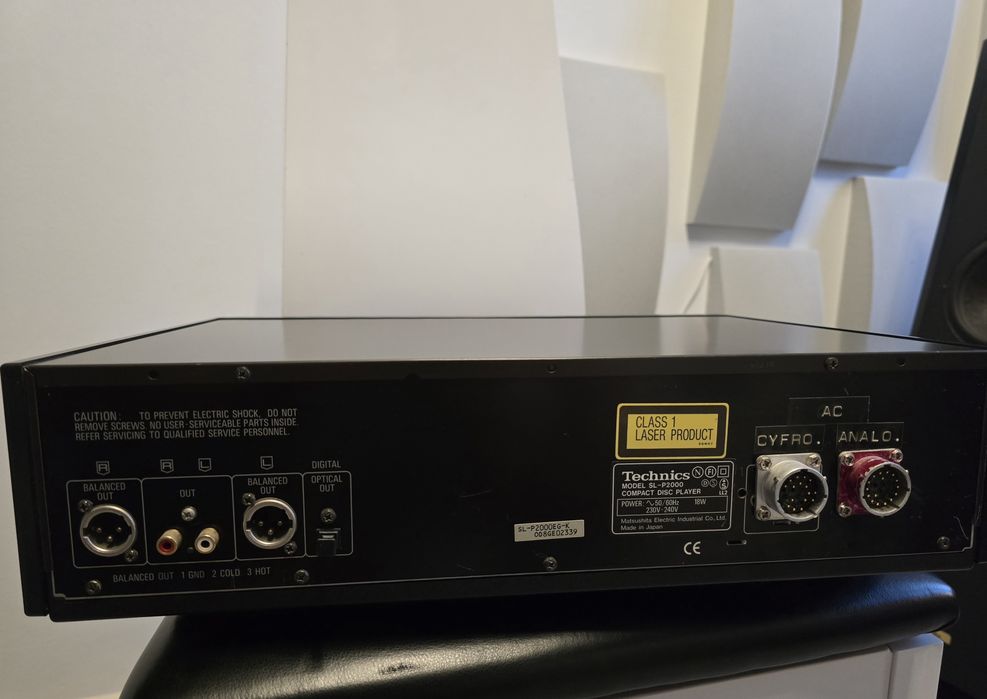 SL-P2000 Technics Referencyjny Upgradowany Odtwarzacz CD XLR