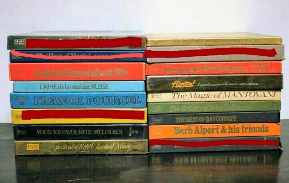 Coleção de vinis, 12 boxs, vendo o conjunto