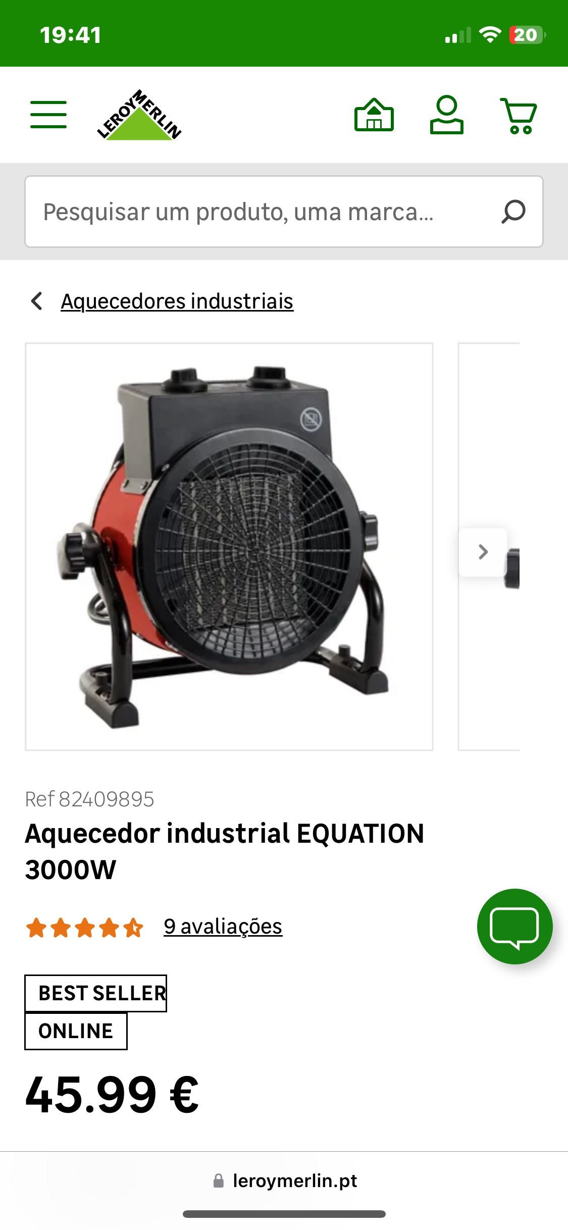 vender aquecedor 3000w