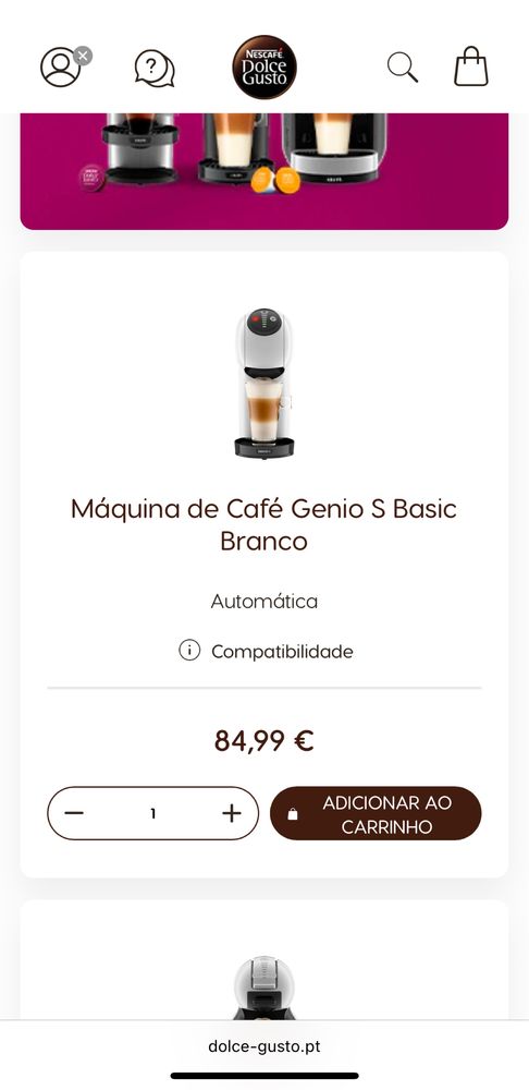 Máquina de Café Genio S Basic Branco
