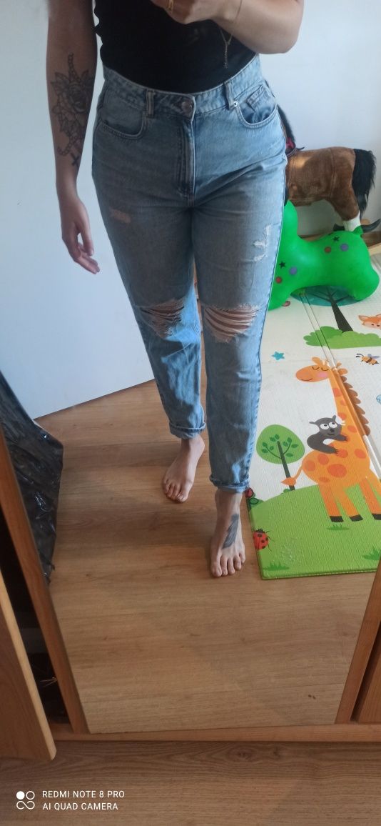 Spodnie jeans mom