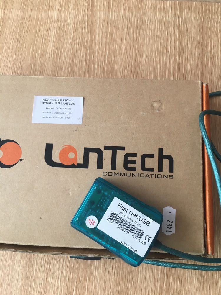Lantech taiwan adapter sieciowy10/100 usb  2007