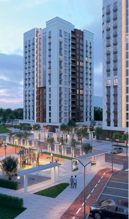 1 комн. 33 кв.м. в новом ЖК на Грушевского, Рассрочка, без комиссии