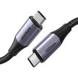 Kabel Usb-C 3.1 Gen.2 Ugreen Us355, 5A, 100W, 4K, 10Gbps, 1M (Czarny)