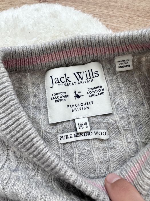 Светр вовна меріноса 100% jack wills хs-s