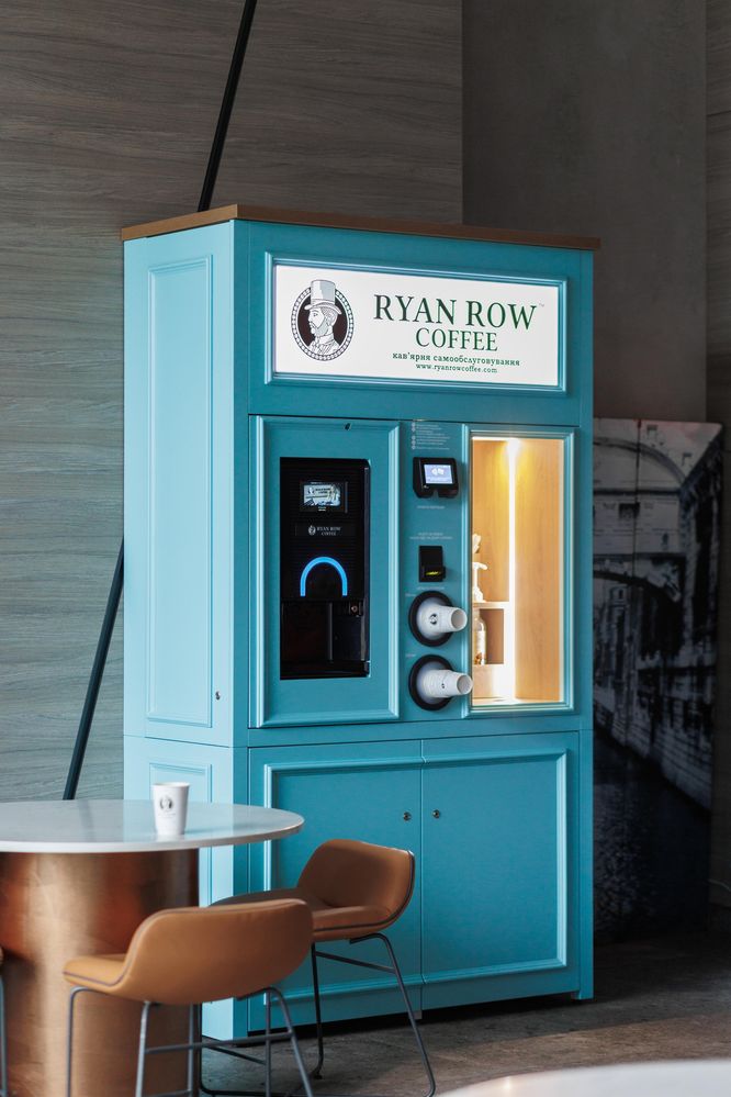 Технологічна кав’ярня самообслуговування від Ryan Row Coffee