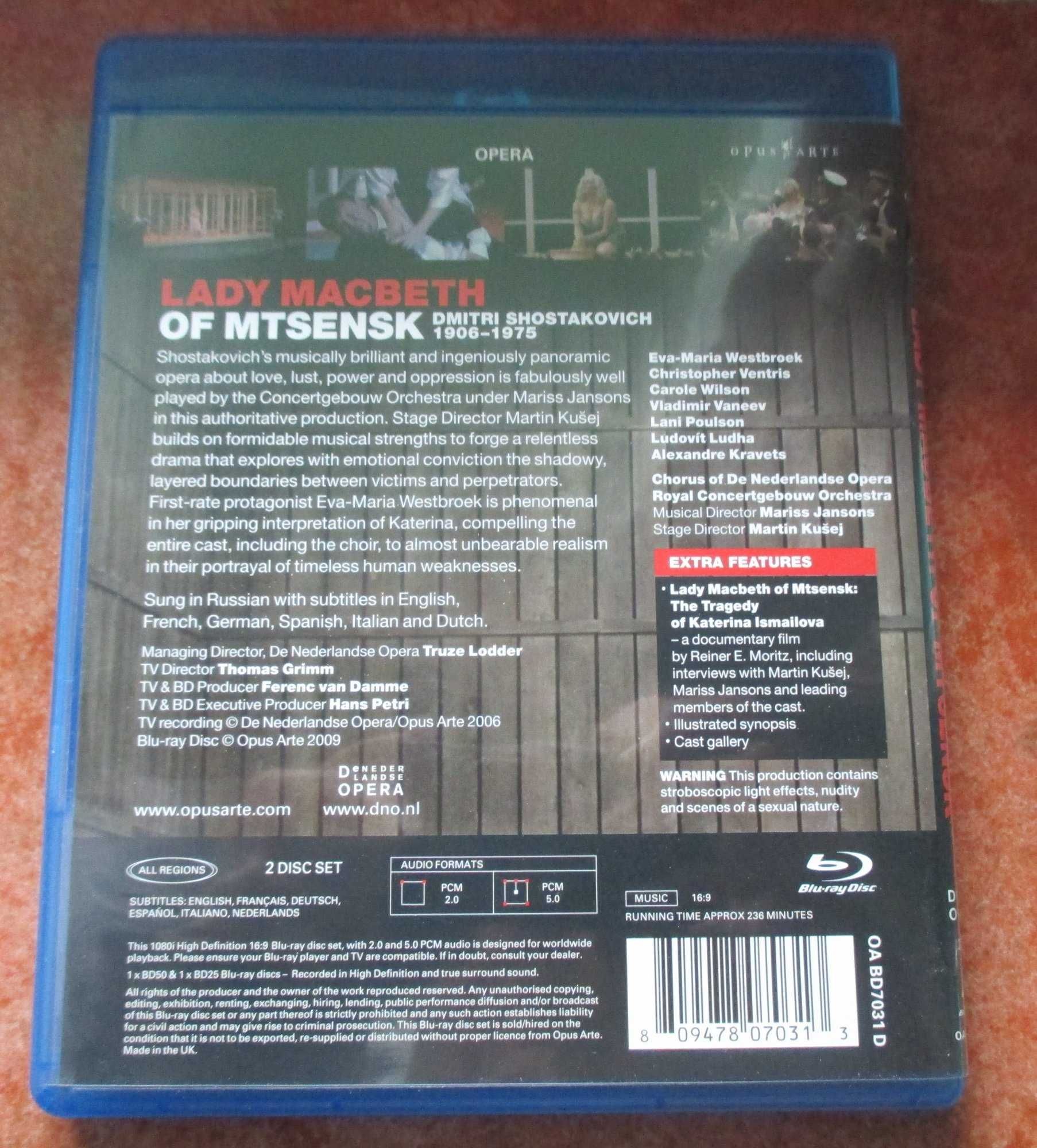 Shostakovich: Lady Macbeth of Mtsensk [Blu-Ray] unikat