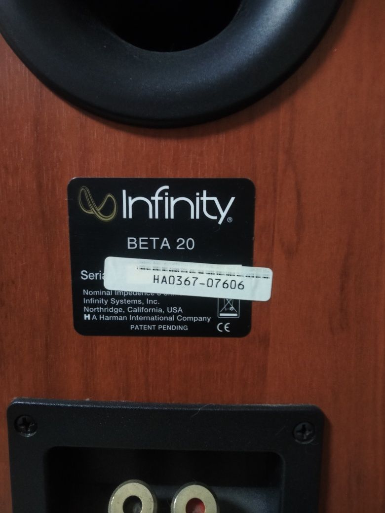 Акустика infinity beta 20 cherry