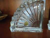 2 peças de cristal de segurar os livros