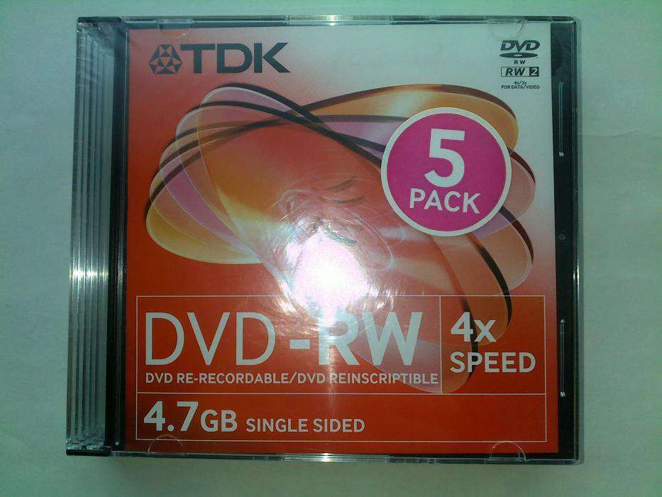 Новые диски DVD-RW TDK 4,7 GB