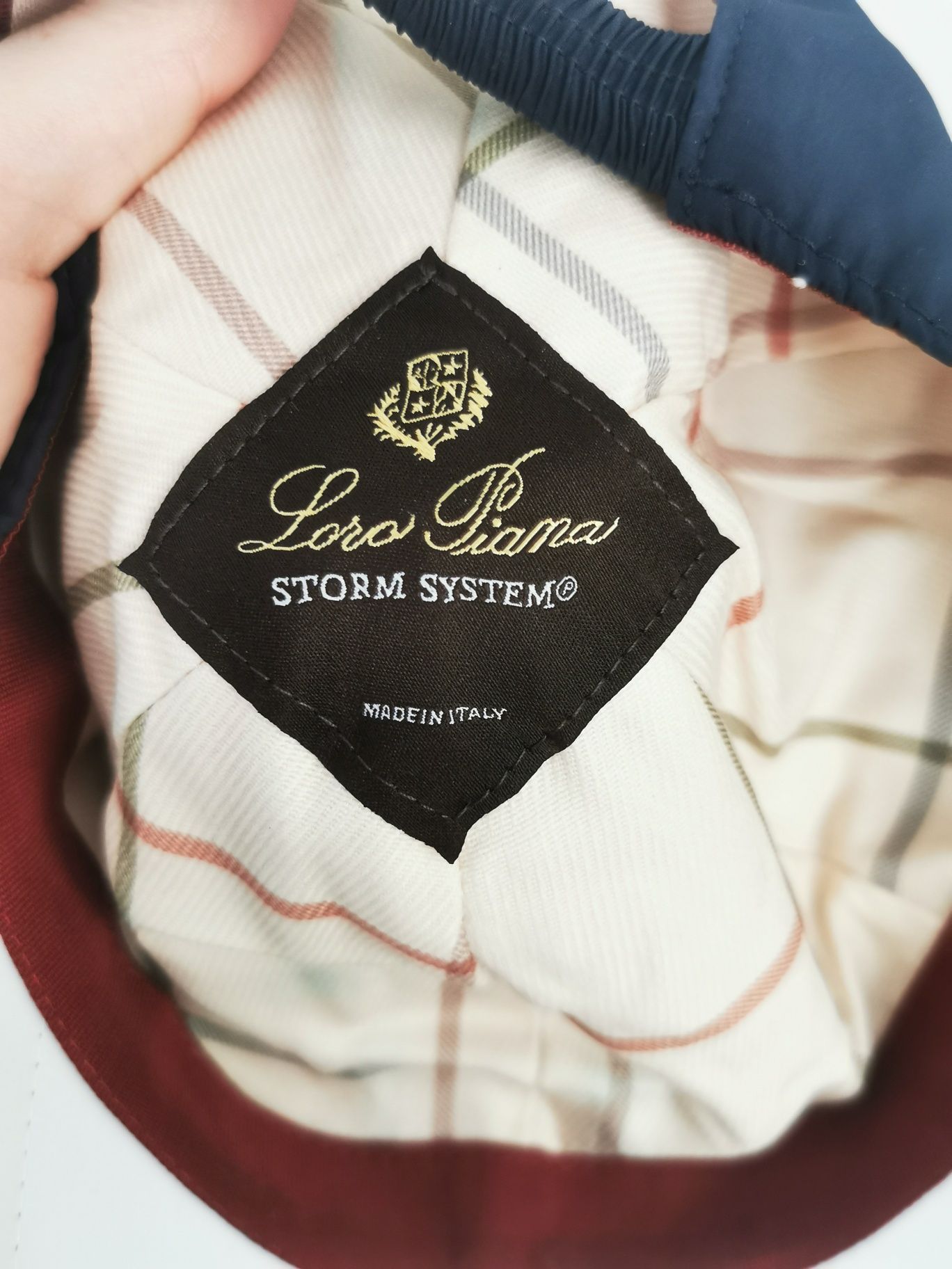 Loro piana czapka cap navy blue