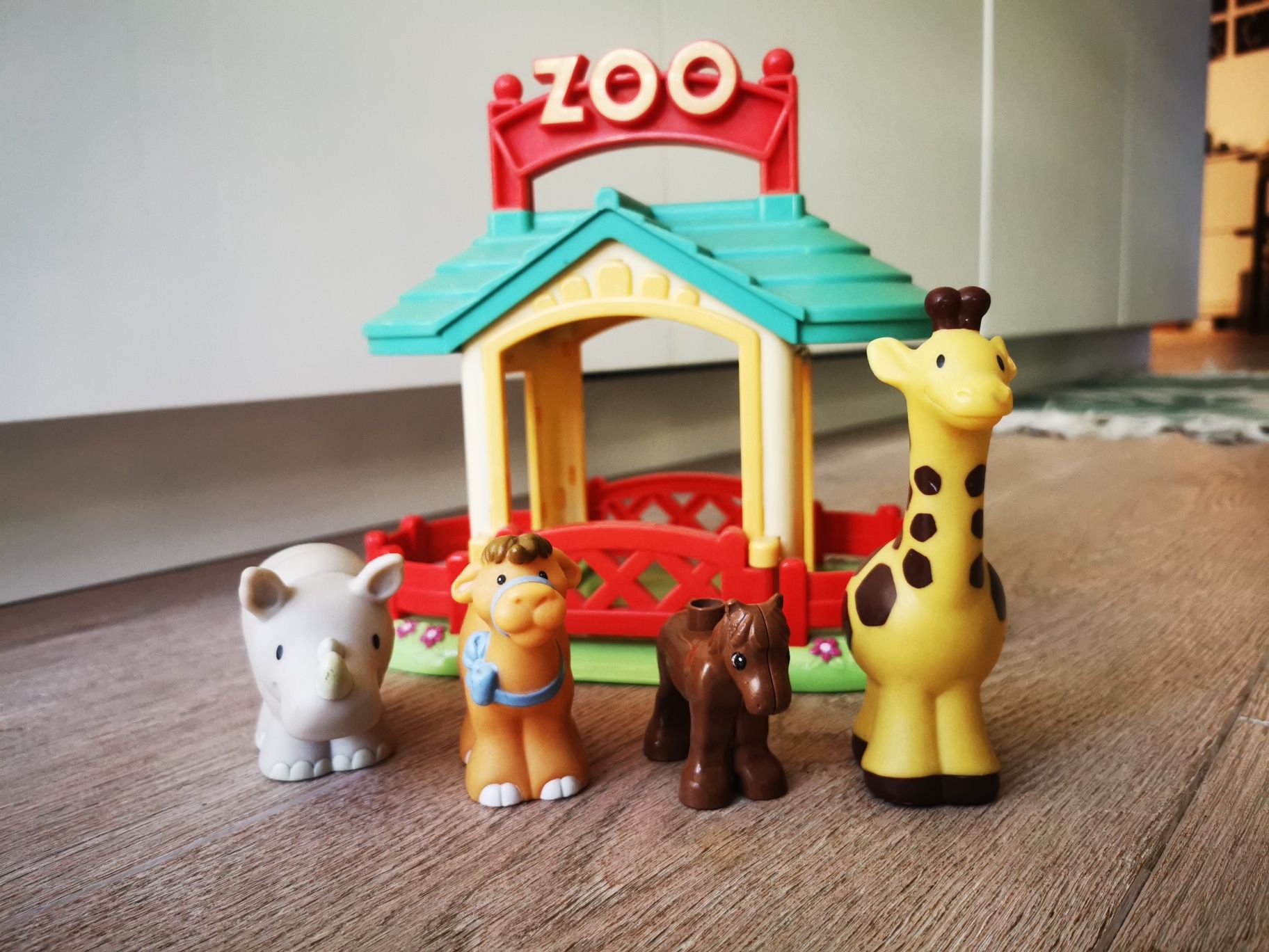 Zabawka dla dzieci zoo zwierzęta żyrafa hipopotam