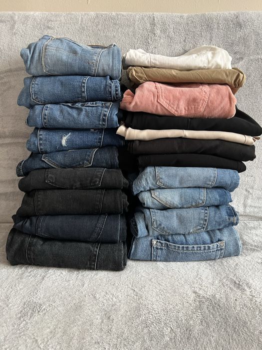 Duża paczka spodnie damskie 20 sztuk rozm. S