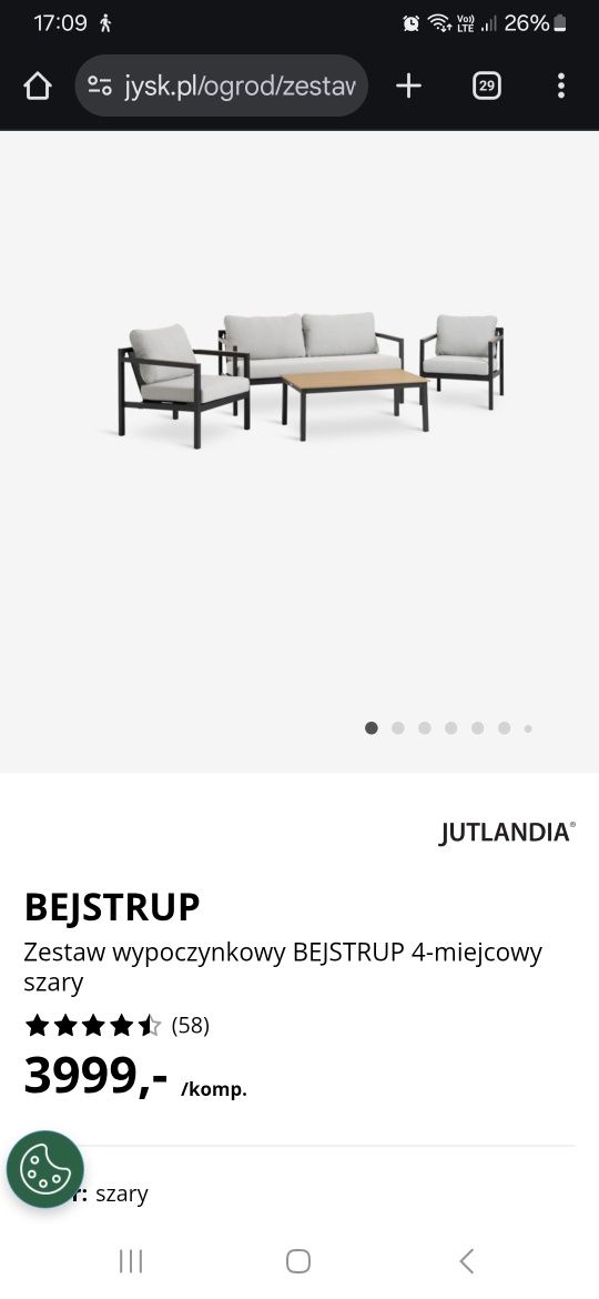 Meble ogrodowe - nowe