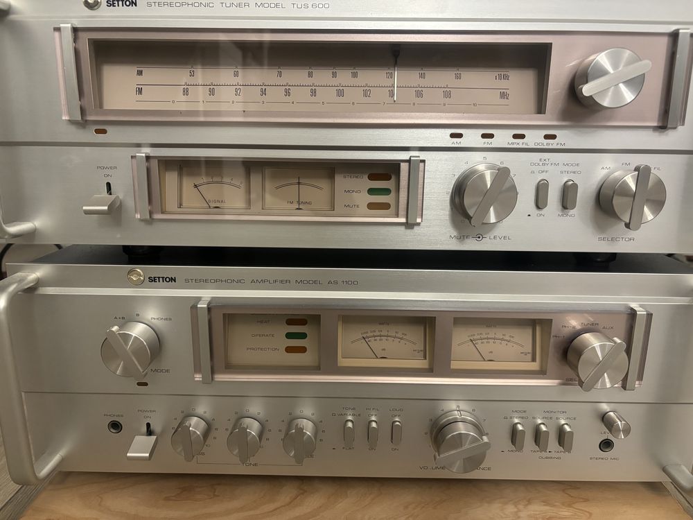 Setton wzmacniacz as 1100/ setton tuner tus 600